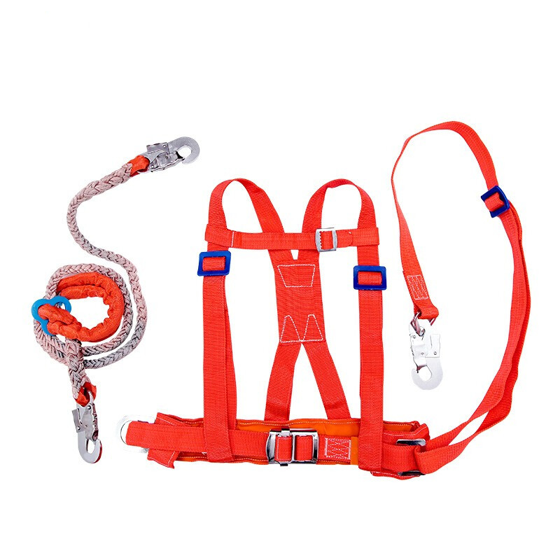 半身式高空作业安全带户外电工施工空调安装五点式双背耐磨安全绳